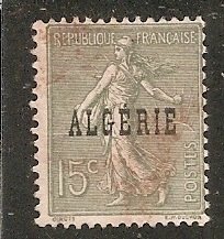 Algeria   Scott 9 Overprint     Used