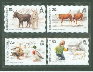 Tristan da Cunha #554-57 Mint (NH) Single (Complete Set) (Animals)