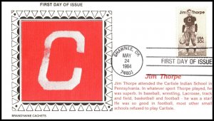 10975 OAS-CNY FDC SCOTT 2089 – 1984 20c Jim Thorpe