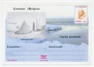 Postal stationery Romania 1998 Ludvig-Hjalmar Johansen - Belgica - Summer camp