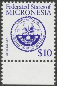 Micronesia Scott 25-28 & a Scott 39 definative Coat of Arms, all MNH