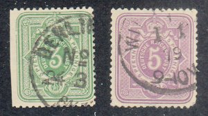 Germany - 1875 - SC 29-30 - Used - SE
