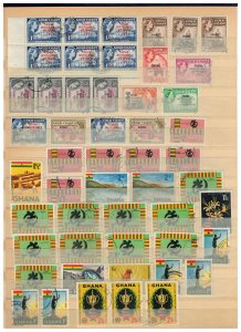 Ghana 1957-1965 Collection Lot Set of 392 Used/CTO Stamps Singles Blocks