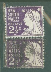 New South Wales #100E x2 Unused