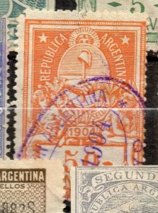 Argentina Early 1900s Revenue/Tax Used Value NW-165259