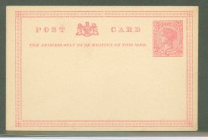 Victoria  1885 1d postal card