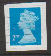 GB QE II Machin SG U2961 - 2nd brt blue - M14L - Source  B