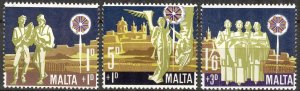 Malta 1969 Christmas set of 3 MNH