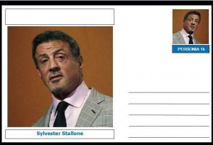 Personalities - souvenir postcard (glossy 6x4) - Sylvester Stallone 