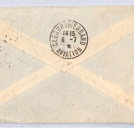 France ALGERIA Air Mail Cover AEROPOSTALE SPECIAL FLIGHT Clermont 1930 YF110