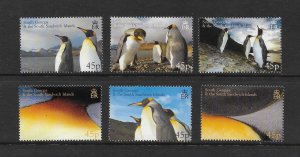 PENGUINS - SOUTH GEORGIA #328-33   MNH