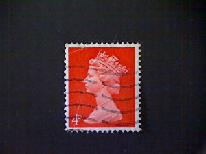 Great Britain, Scott #MH7, used(o), 1969, Machin: Queen Elizabeth II, 4d