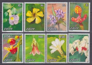 1984 Zaire 853-860	Flowers 20,00 €
