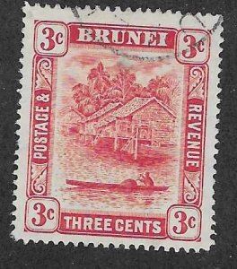 Brunei #18a 3c  (U) CV $45.00