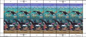UNITED NATIONS 1992 All Offices CLEAN OCEANS  sc# N603-604 G214-215 V127-8, MNH