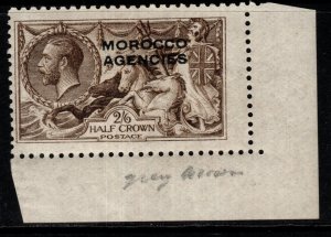 MOROCCO AGENCIES SG51c 1914 2/6 PALE BROWN MNH