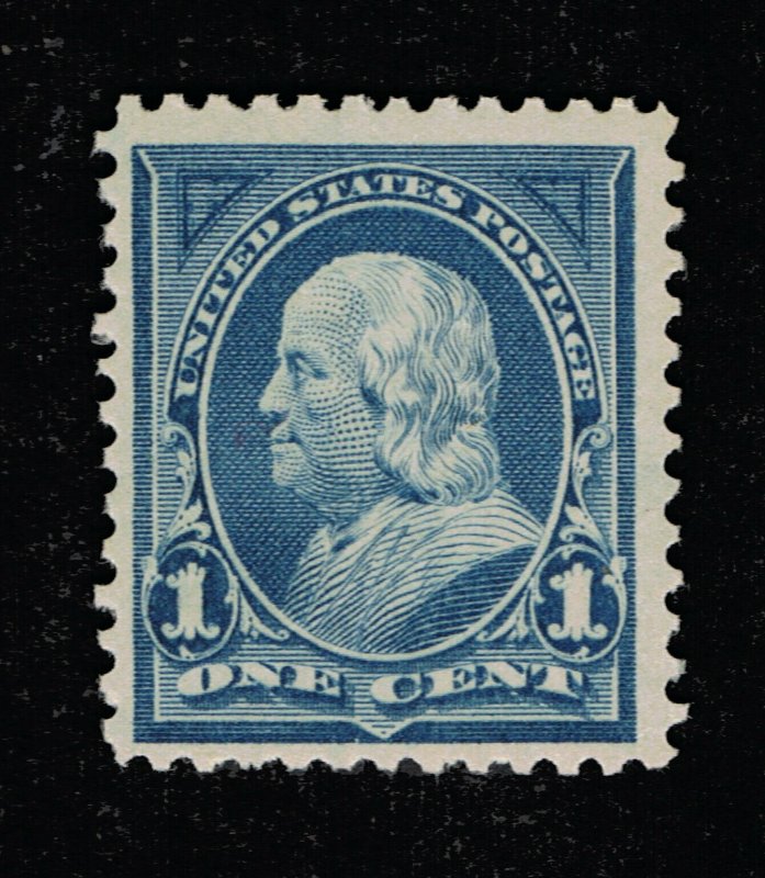 VERY AFFORDABLE GENUINE SCOTT #264 VF-XF MINT OG NH 1895 BLUE FRANKLIN  #11699