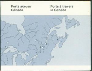 CANADA Scott 992a = 983-992 Fort Booklet 1993