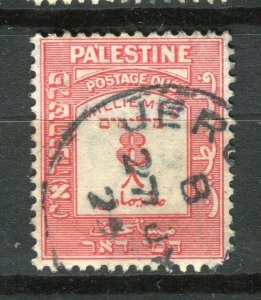 PALESTINE; 1920s early Postage Due issue fine used 8m. value