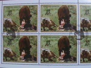 ​KOREA-1984-SC#2417 -SPOTTED HYAENA-WILD ANIMALS CTO FULL SHEET-VERY FINE