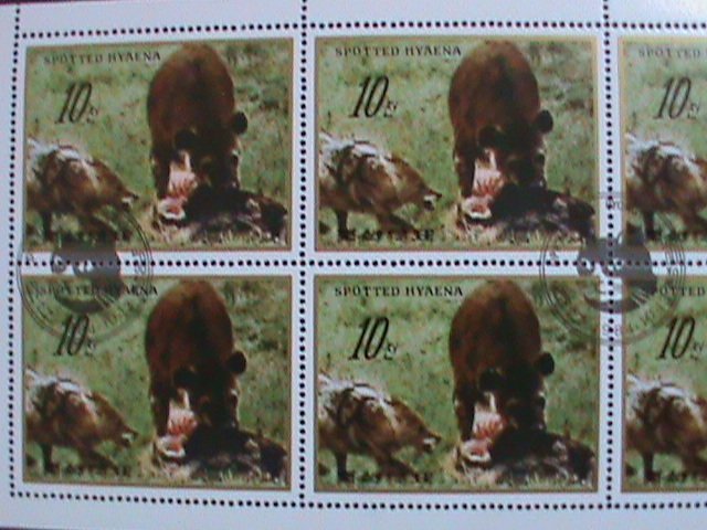 ​KOREA-1984-SC#2417 -SPOTTED HYAENA-WILD ANIMALS CTO FULL SHEET-VERY FINE