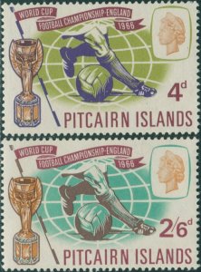 Pitcairn Islands 1966 SG57-58 World Cup football set MNH