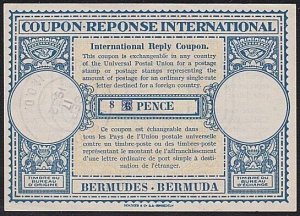 BERMUDA 1952 International Reply Coupon - 6d overprinted 8d................B2322