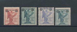 1924 Kingdom of Italy - Overprinted Victory, n. 158/161 MNH**