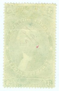 #R85c 1862 $ 3 CHARTER PARTYFIRST ISSUE REVENUE STAMP-USED-MANUSCRIPT CANCELL