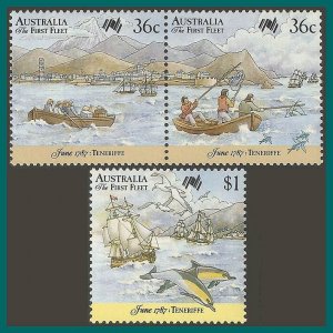 Australia 1987 Bicentenary VII, MNH  1025-1026,SG1064-SG1066