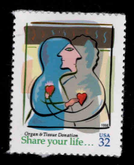 USA Scott 3227 Organ Donor self adhesive stamp  MNH**