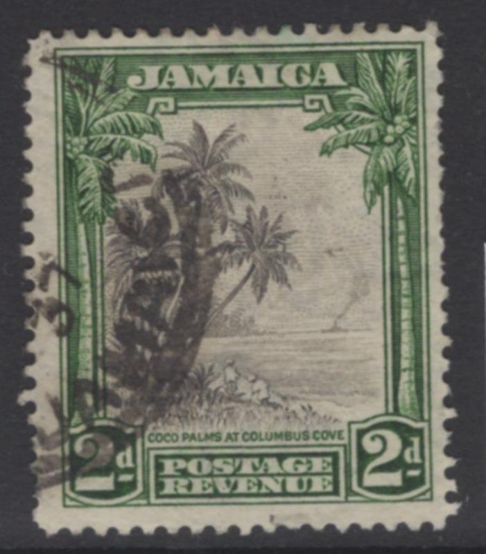 JAMAICA SG111 1932 2d BLACK & GREEN USED