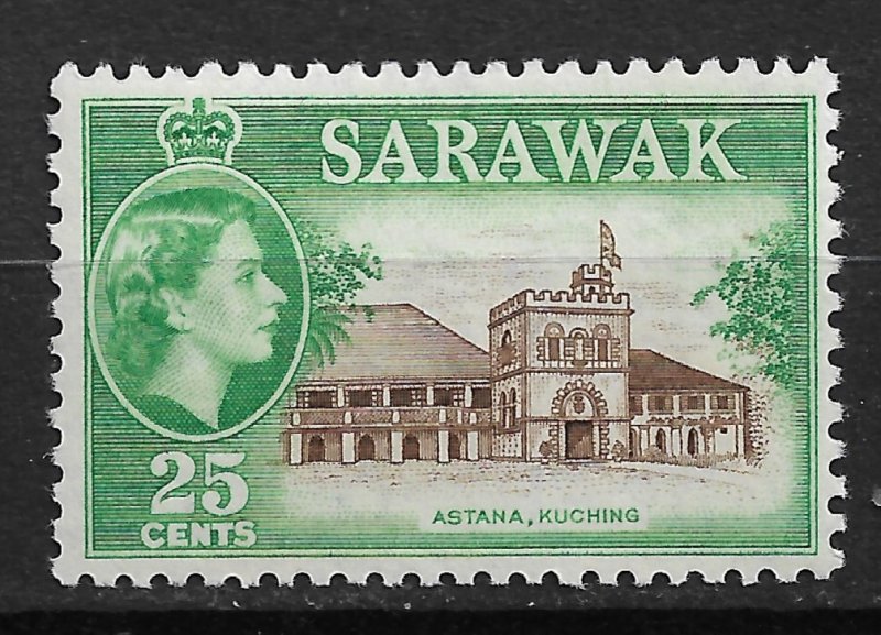 1957 Sarawak 206 Governor's Residence MNH