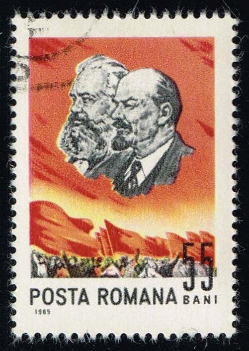 Romania #1777 Marx and Lenin; CTO (0.25)