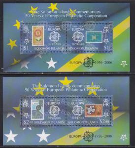 Solomon Islands # 1001c-1006c, Europa 50th Anniversary, NH, 1/2 Cat.