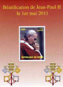 Chad 2011 POPE JOHN PAUL II Beatification s/s perforated Mint (NH)