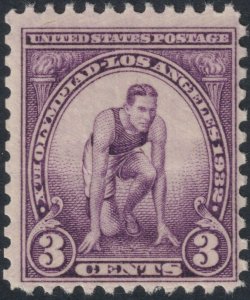 Sc# 718 U.S. 1932 Olympic Games 3¢ issue MNH CV $2.00