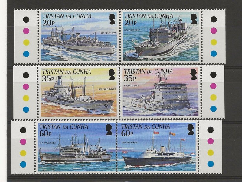 Tristan Da Cunha 2003 Royal Navy Connections   set of 6 sg.787-92  MNH