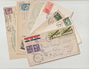 US Event and Postal History Cover Lot of 7 Covers , 19th Century to 1960's