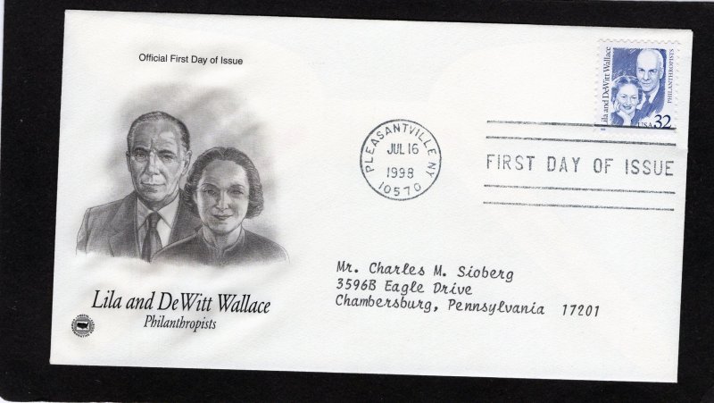 2936 DeWitt Wallace, FDC PCS addressed