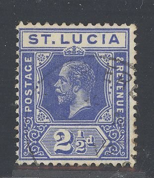 St. Lucia #67v Used Single
