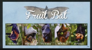 TUVALU  2023 FRUIT BAT SHEET MINT NH