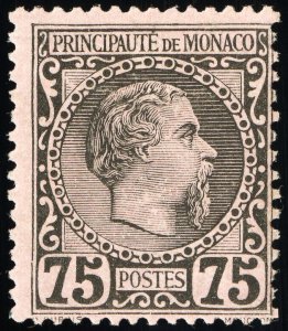 Monaco Stamps # 8 MLH F-VF Scott Value $275.00