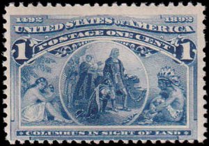 US #230 Unused 1893, Mint NH, Columbian Exposition Issue