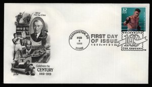 #3183m 32c Jack Dempsey, Art Craft-Hand Cancel FDC **ANY 5=FREE SHIPPING**