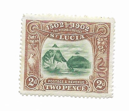 St. Lucia #49 MH - Stamp - CAT VALUE $12.00