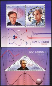 Ivory Coast 2016 Famous Scientists Lev Landau 2 S/S MNH