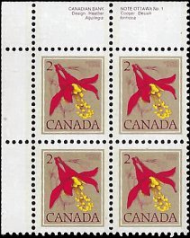 CANADA   #707 MNH UPPER LEFT PLATE BLOCK  (1-2)