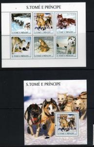 Saint Thomas Scott 1524-1525 MNH! Complete Set! Sled Dogs!