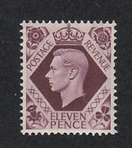 Great Britain # 266, King George VI, Mint NH, 1/2  Cat.